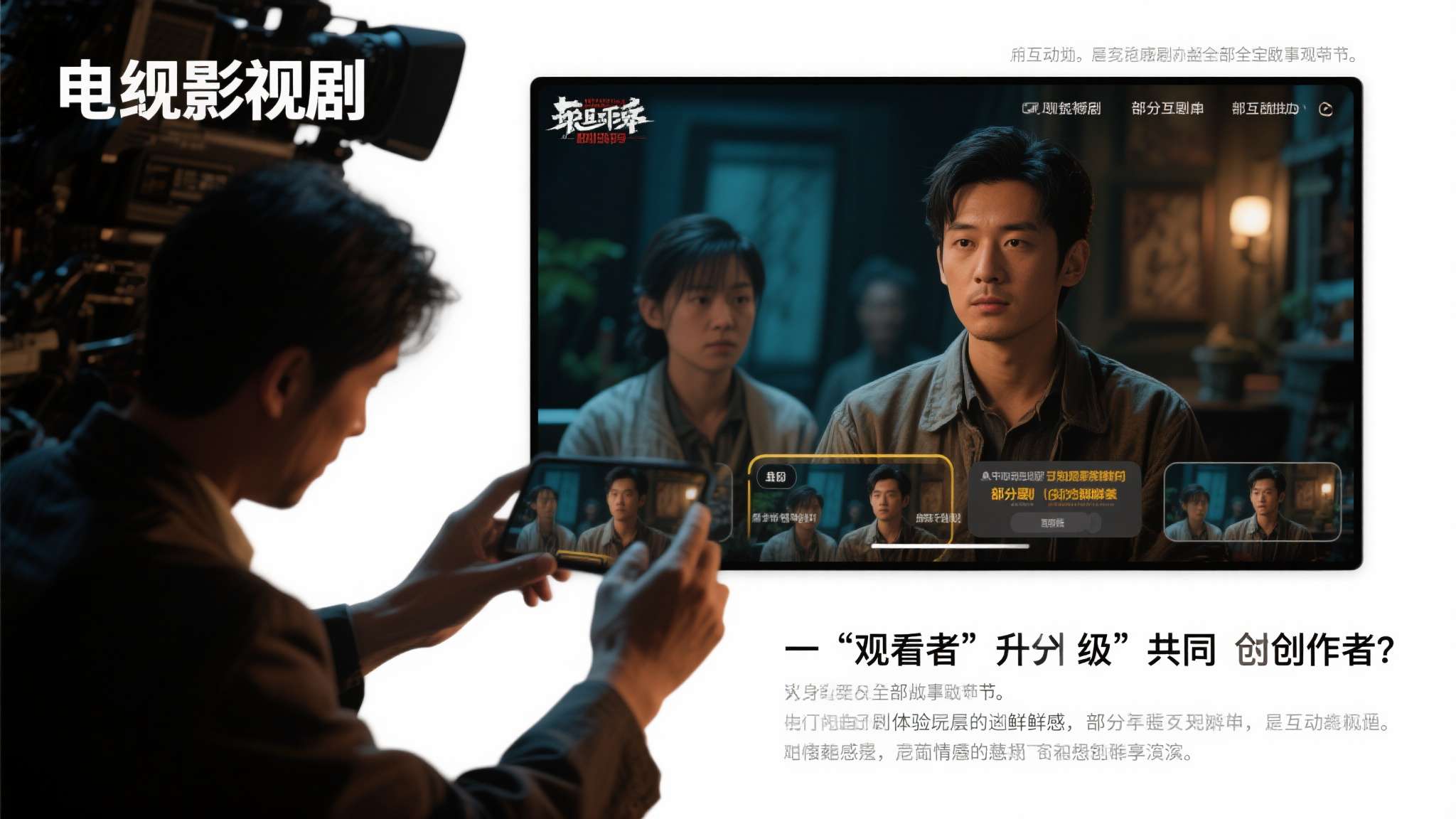 互动投影出租公司 传统影视剧中,导演和编剧掌握着全部叙事权力,观众只能被动接受。而互动剧将部分叙事